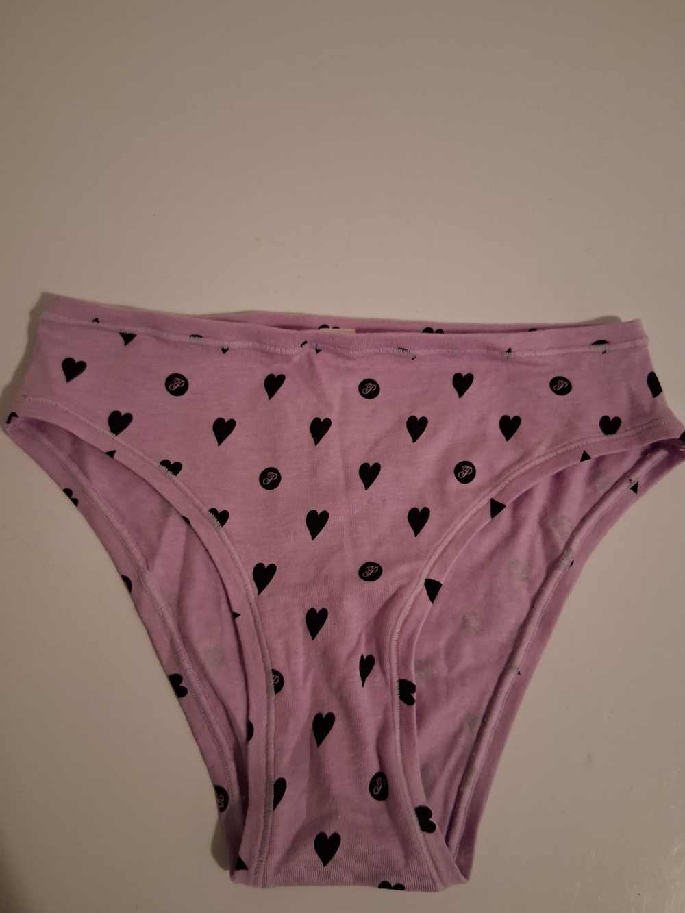 Victoria's Secret Lavender Heart Print Bikini Panties